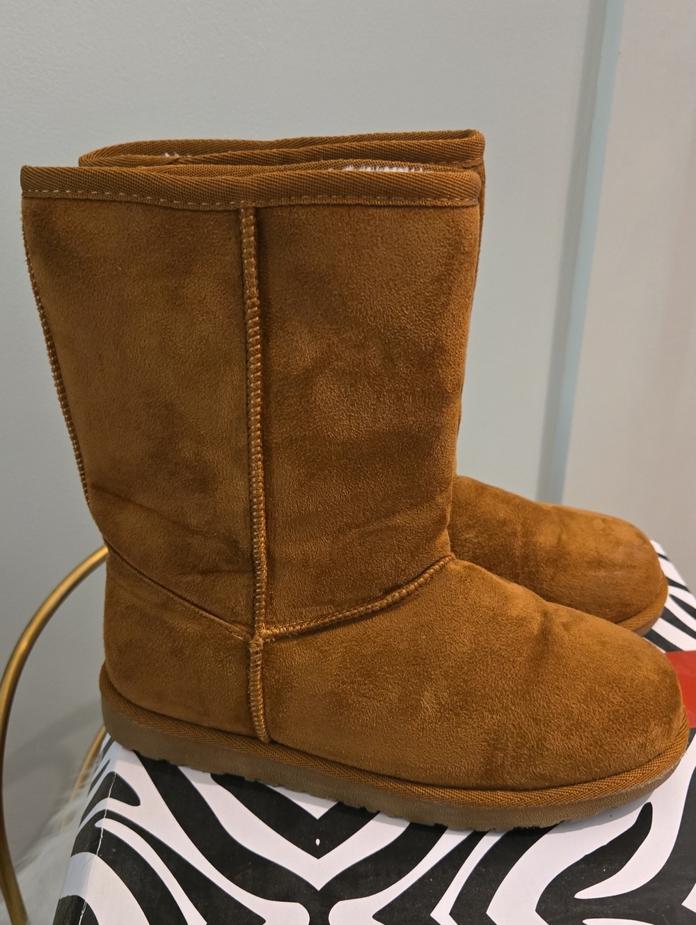 Hot Tomato Kids Brown Suede-Look Winter Boots